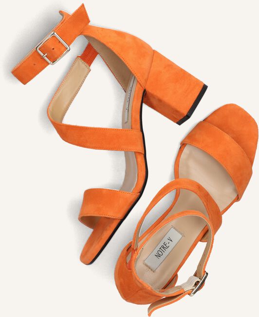 Oranje NOTRE-V Sandalen met hak 16036 Oranje NOTRE-V Sandalen met hak 16036 - large