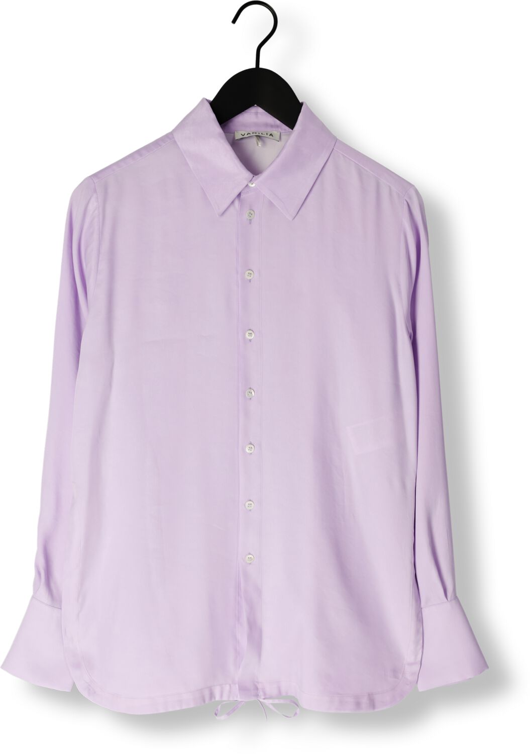 VANILIA Dames Blouses Relax Satin Shirt Paars