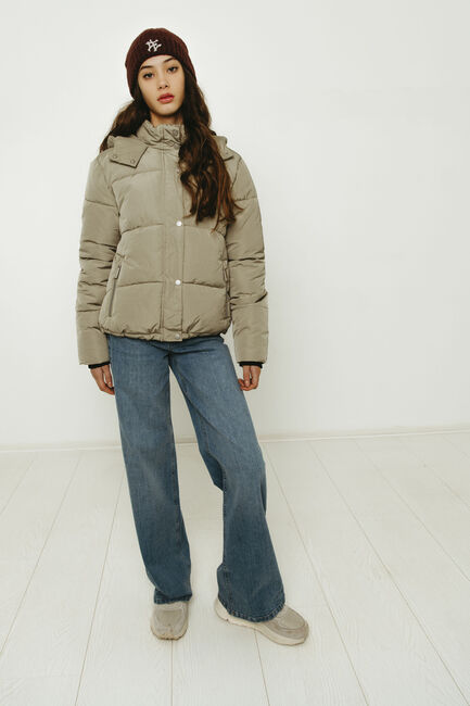 Khaki FRANKIE & LIBERTY Gewatteerde jas TAVIA PERFECT PUFFER - large