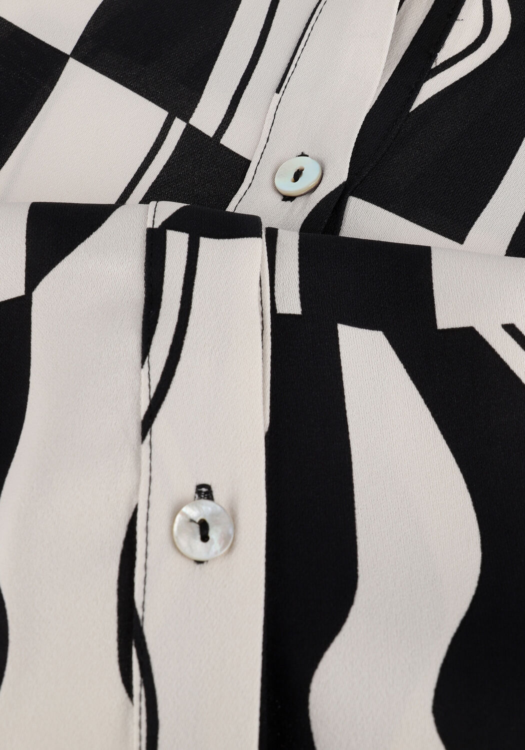 Gebroken wit SUMMUM Blouses BLOUSE GRAPHIC TWO TONE - large