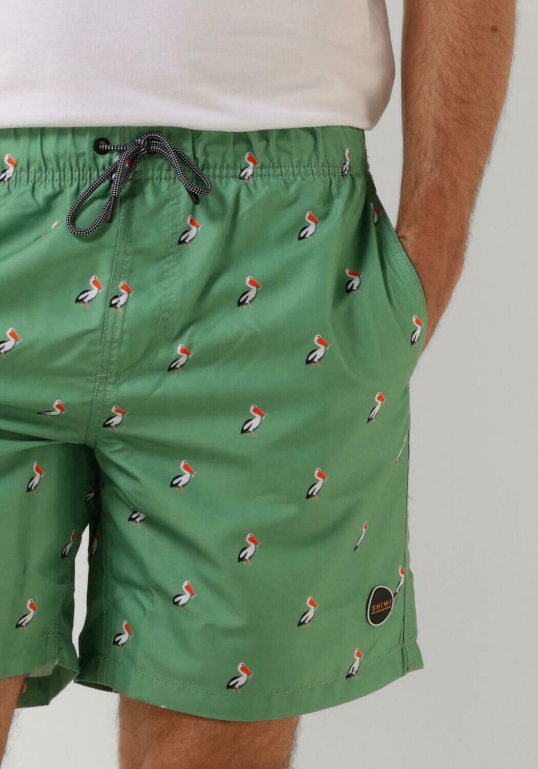 SHIWI Heren Zwembroeken Men Swimshort Pelican Groen
