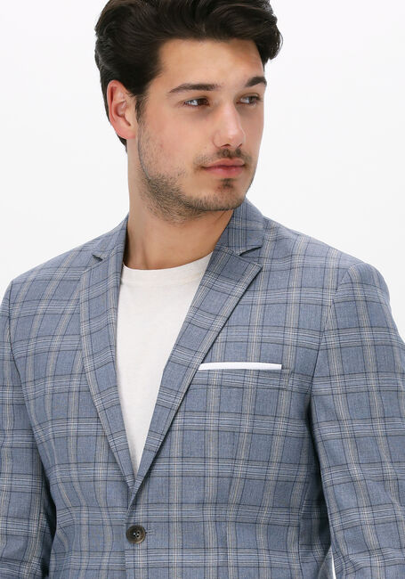 Lichtblauwe SELECTED HOMME Colbert SLHLIM-TIMELOGAN BLU SND CHK BLZ - large