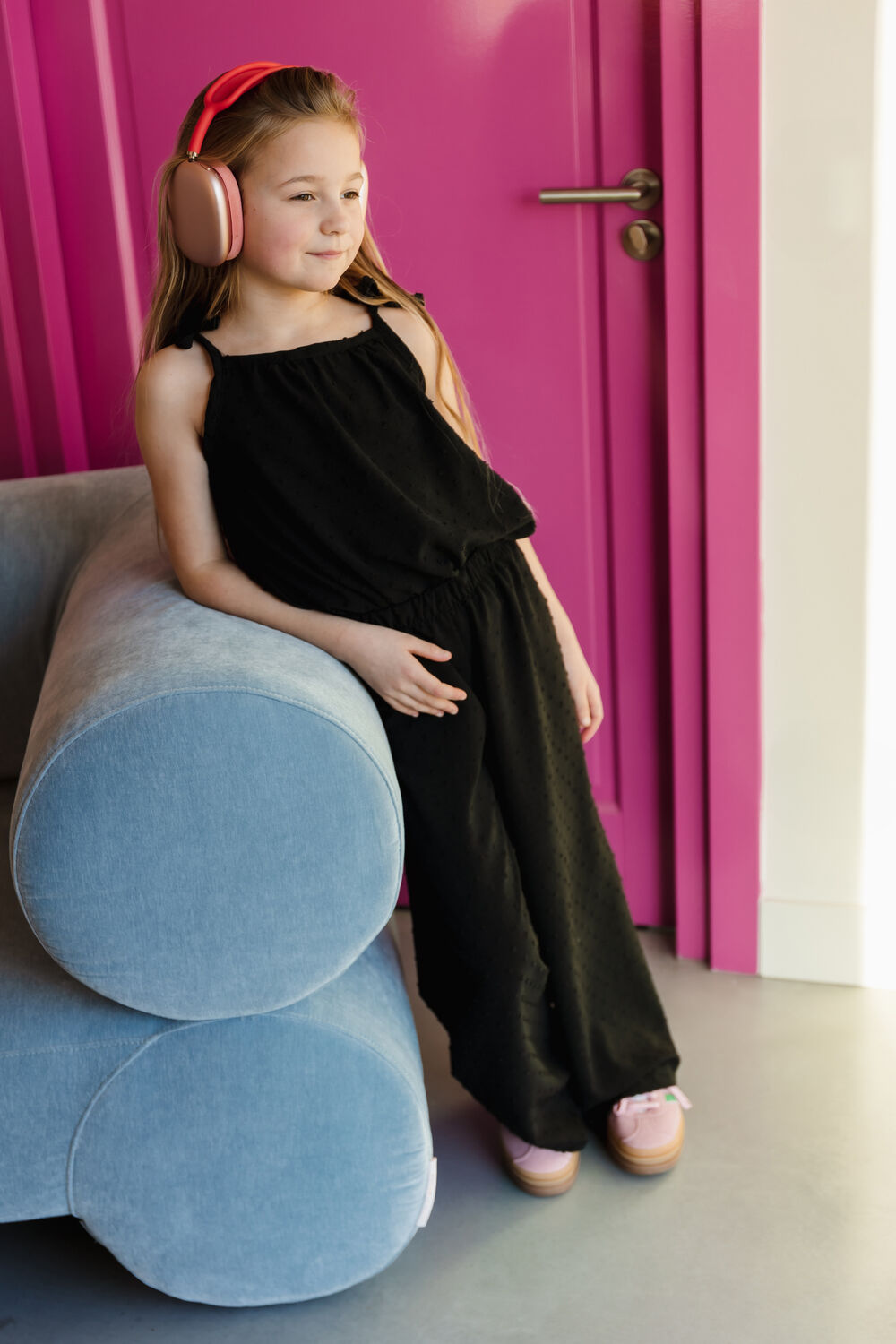 Zwarte Salty Stitch Pantalon LOUNGE BROEK MET ZAKKEN - BABY COTTON - large