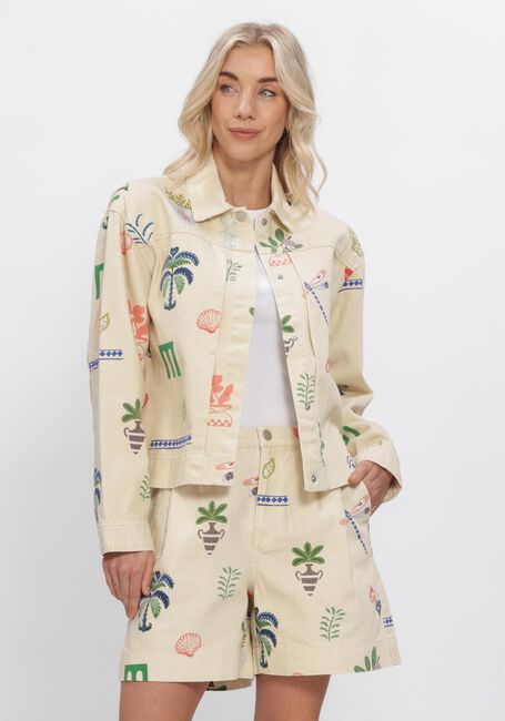 Beige OBJECT Jassen OBJALLY L/S LO PRINTED JACKET - large