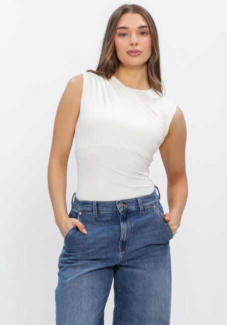 Ecru ROSEMUNDE Top BILLIE SL DRAPE TOP - large