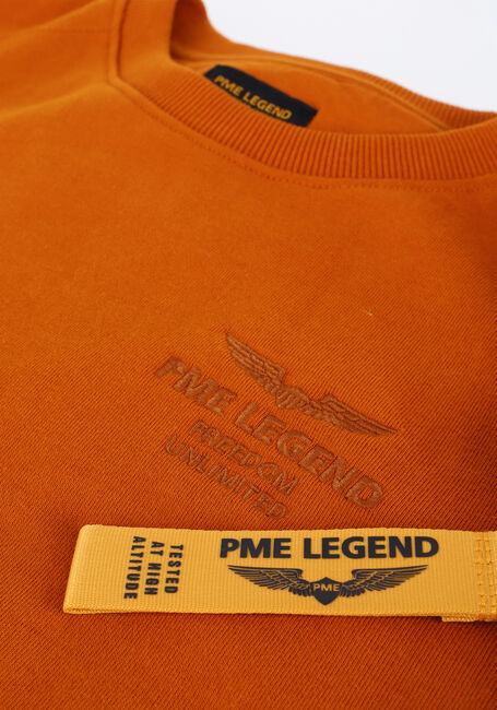 Oranje PME LEGEND Sweater LONG SLEEVE R-NECK BRUSHED SWE - large
