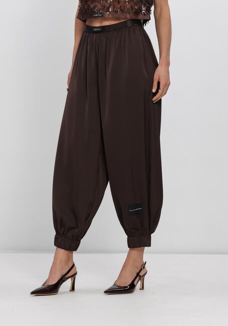 Bruine HAUTE L'AMITI&Eacute; Broeken EVITA CROP HAREM PANT - large