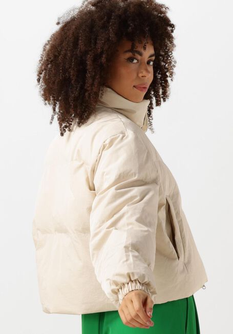 Beige CO'COUTURE Gewatteerde jas FROSTY CROP PURR JACKET - large