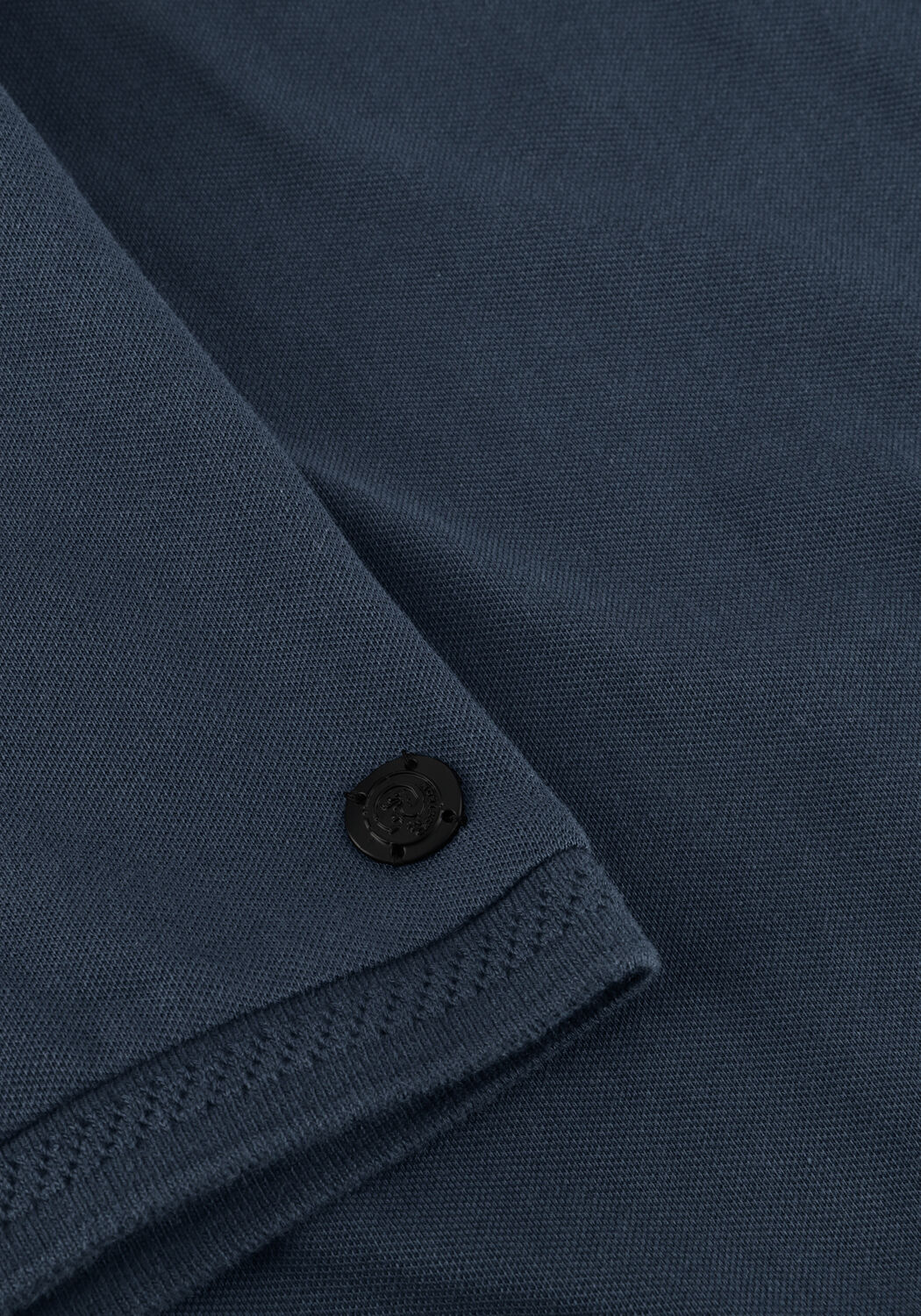 Donkerblauwe CAST IRON Polo SLIM FIT FINE PIQUE ESSENTIAL - large