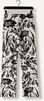 Gebroken wit JANSEN AMSTERDAM Flared broek HVF422 FLAIR PANTS FLOWER PRINT Gebroken wit JANSEN AMSTERDAM Flared broek HVF422 FLAIR PANTS FLOWER PRINT - medium