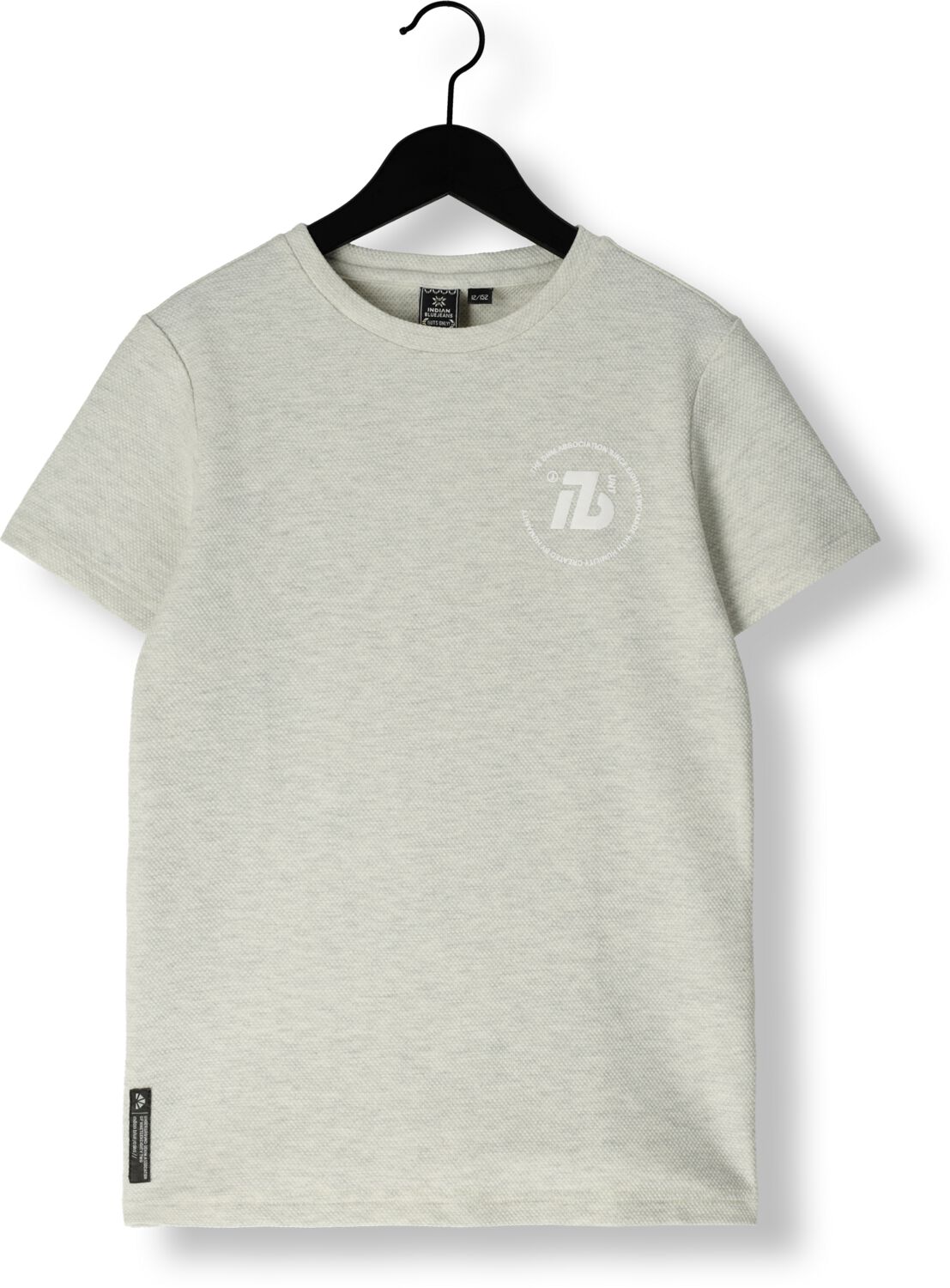 INDIAN BLUE JEANS Jongens Polo's & T-shirts T-shirt Fancy Pique Ib Lichtgrijs
