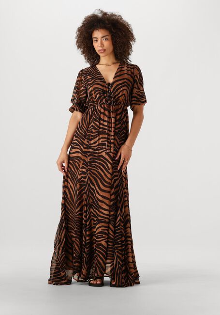 Zwarte NOTRE-V Maxi jurk NV-FIORE - large