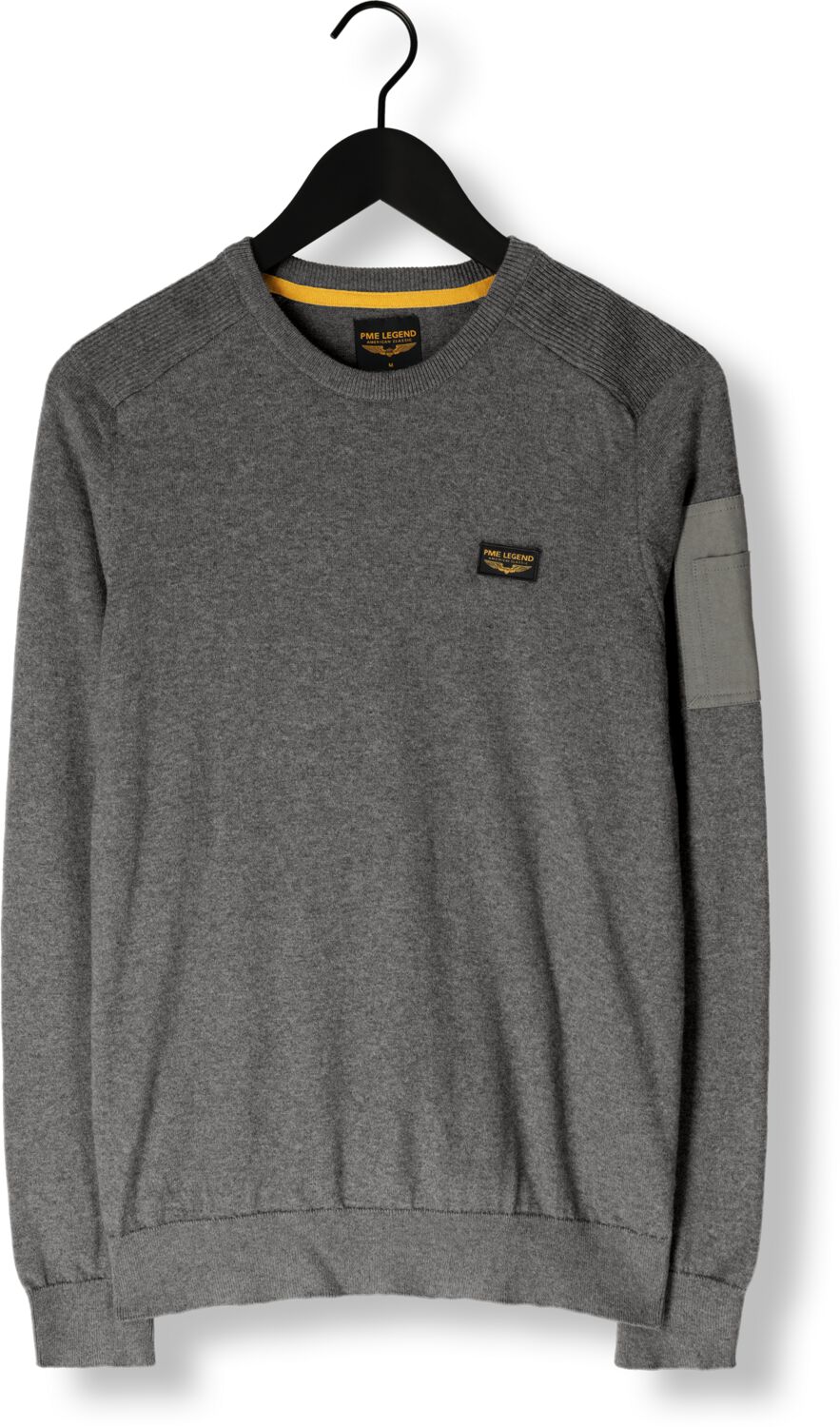 PME LEGEND Heren Truien & Vesten R-neck American Classic Knit Grijs