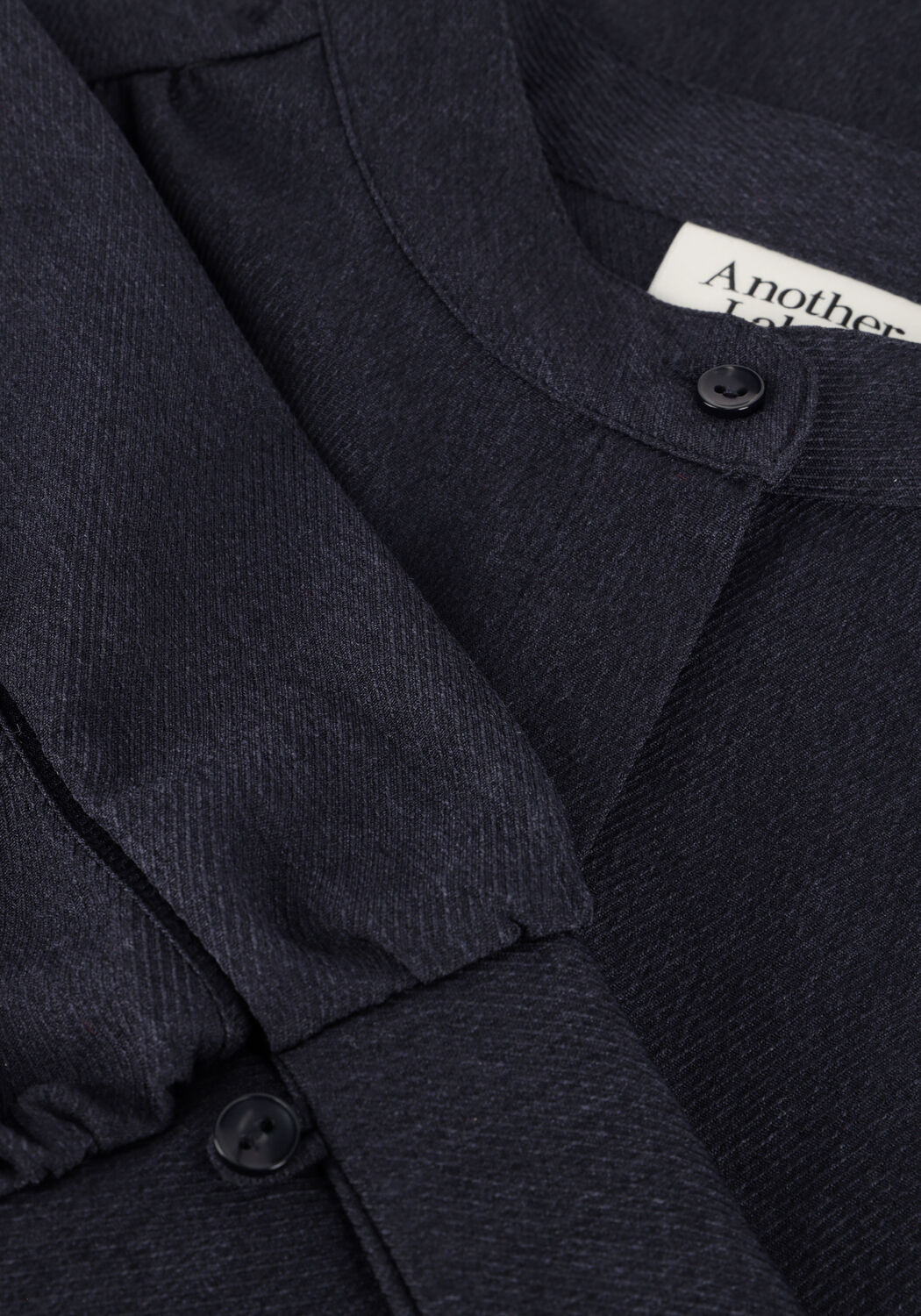 Donkerblauwe ANOTHER LABEL Mini jurk DALYCE DRESS L/S - large