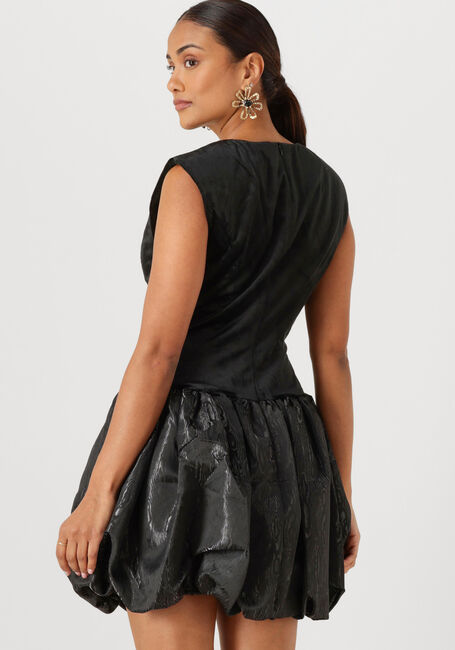Zwarte Y.A.S. Mini jurk YASSARAH SL BUBBLE HEM DRESS - large