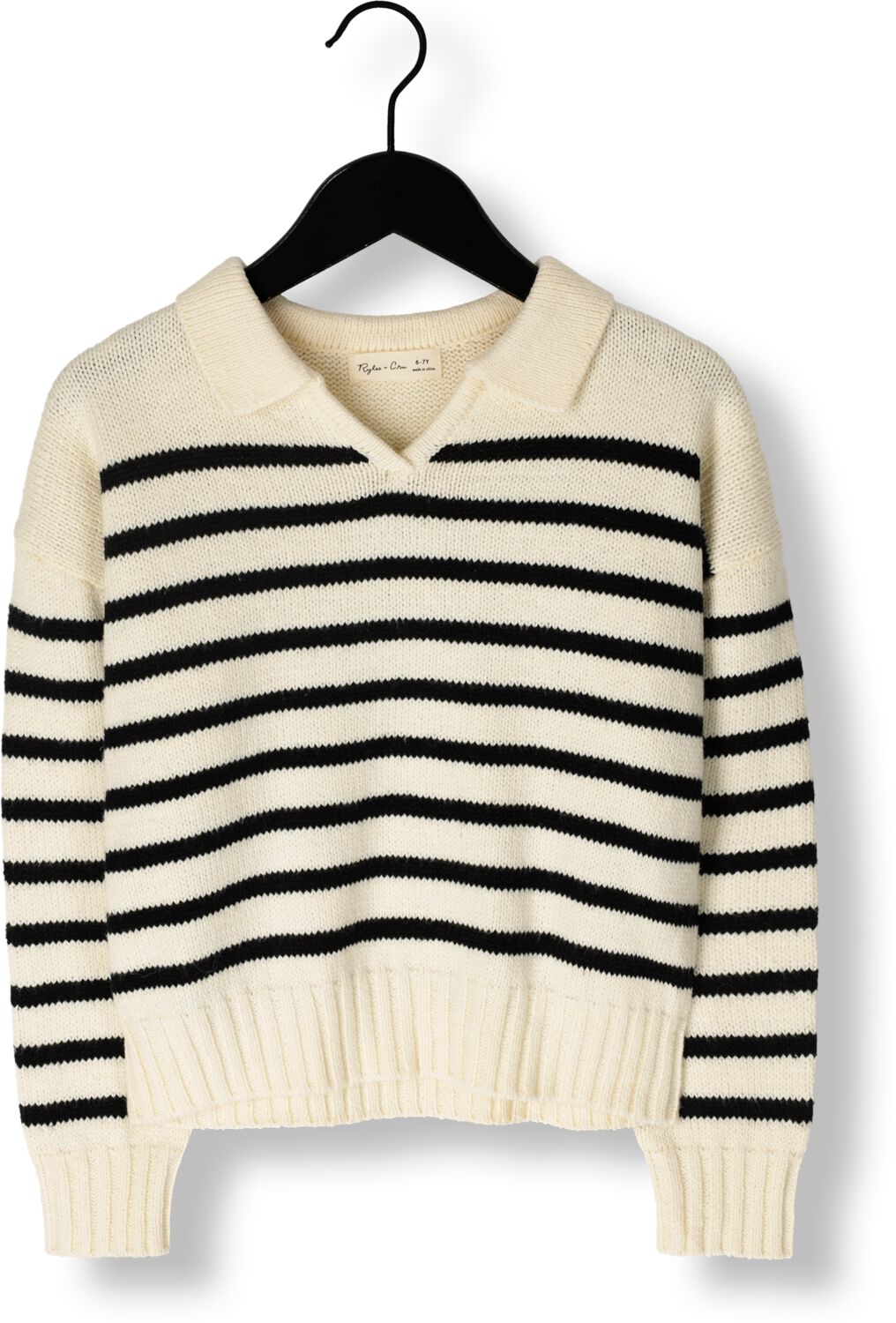 RYLEE + CRU Jongens Truien & Vesten Collared Sweater Zwart
