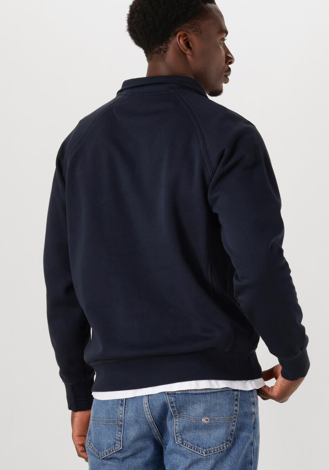 BUTCHER OF BLUE Heren Truien & Vesten Army Half Zip Blauw