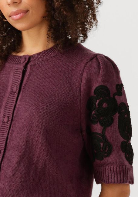 Bordeaux OBJECT Trui OBJJANE 2/4 RE KNIT CARDIGAN - large