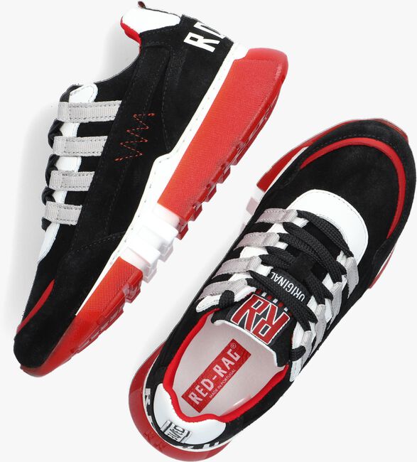 Zwarte RED-RAG 13593 Lage sneakers - large