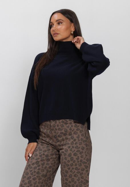 Donkerblauwe BY-BAR Trui SAMMIE PULLOVER - large
