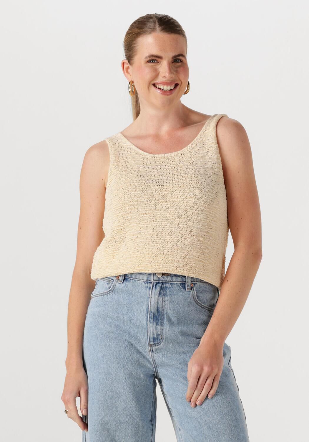 STUDIO AMAYA Dames Tops & T-shirts Alma Ecru