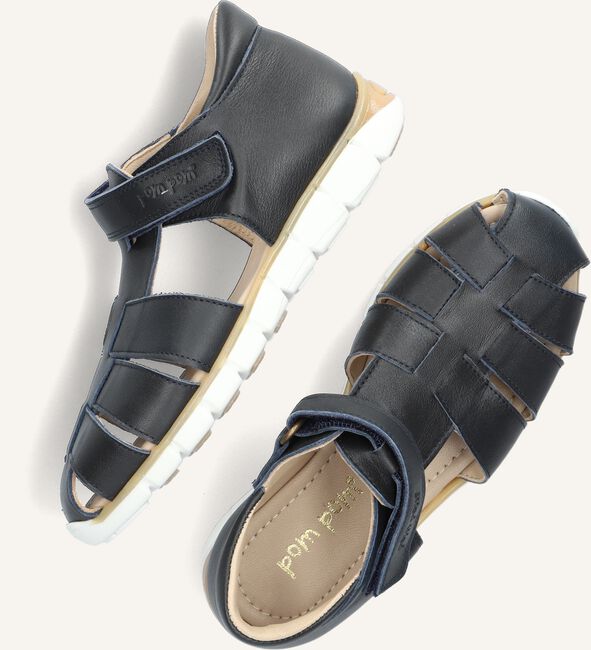 Blauwe POM POM Sandalen 1261 Blauwe POM POM Sandalen 1261 - large