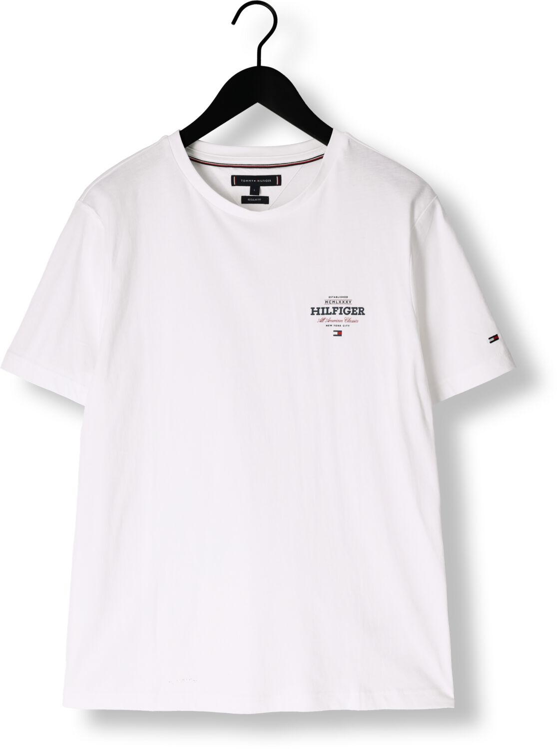 TOMMY HILFIGER Heren Polo's & T-shirts Monotype All American Tee Wit