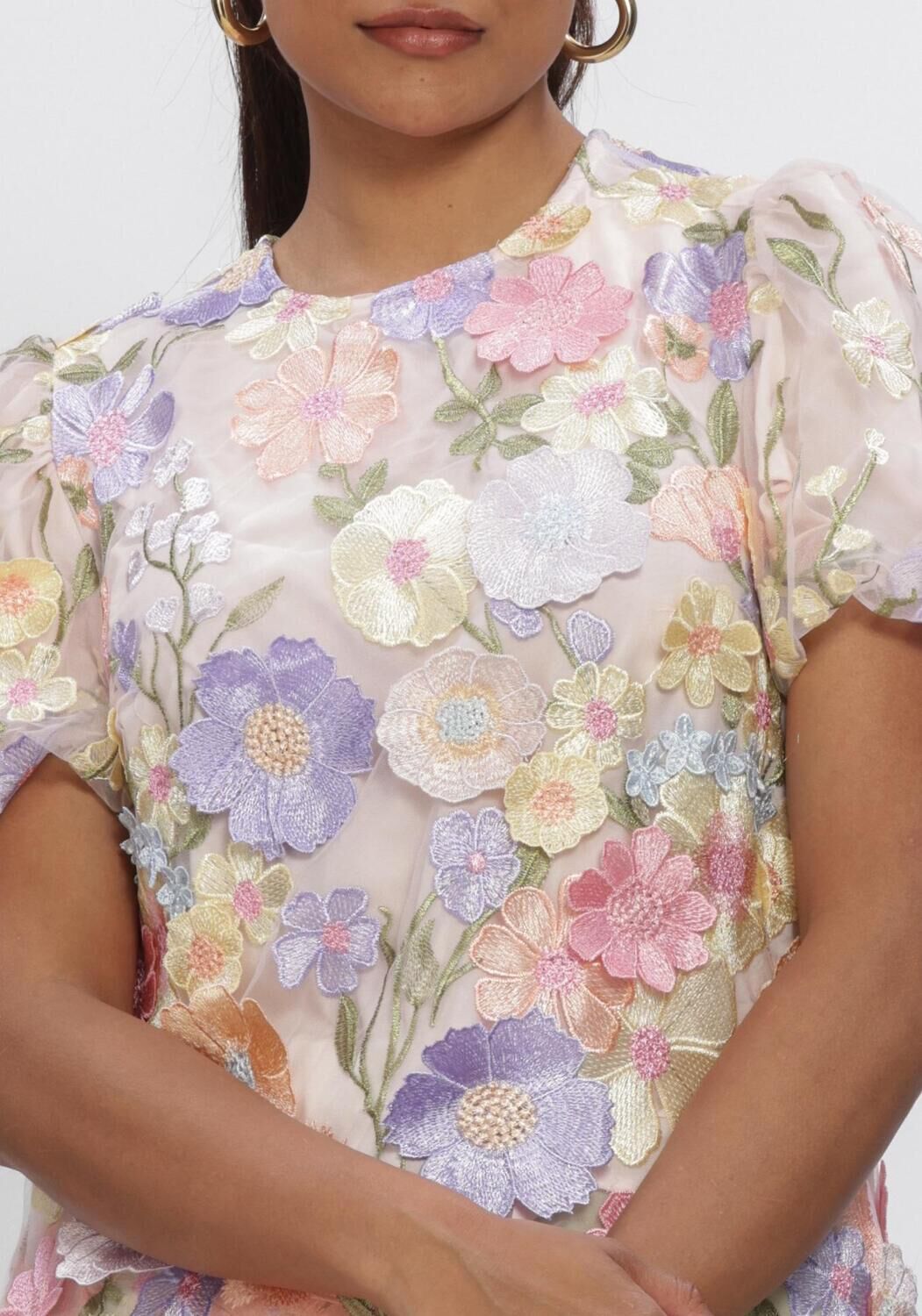 Lila Y.A.S. Tops & T-shirts YASFLOWERING SS TOP - large