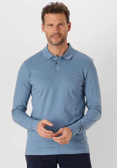 Lichtblauwe BOSS ORANGE Polo PASSERBY - large