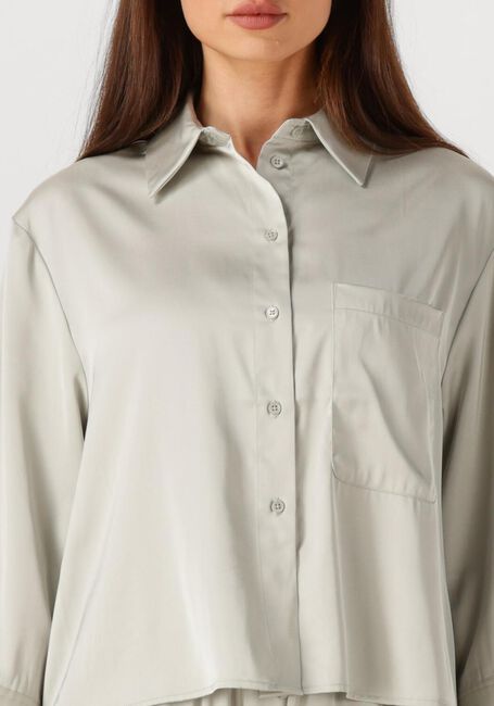 Lichtgrijze WITHBLACK Blouses WBLPADDIE SATEEN SHIRT - large