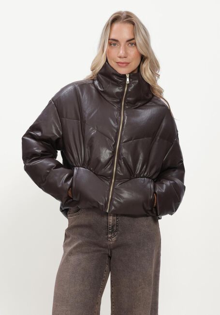 Bruine NUKUS Gewatteerde jas ANGELINA JACKET - large