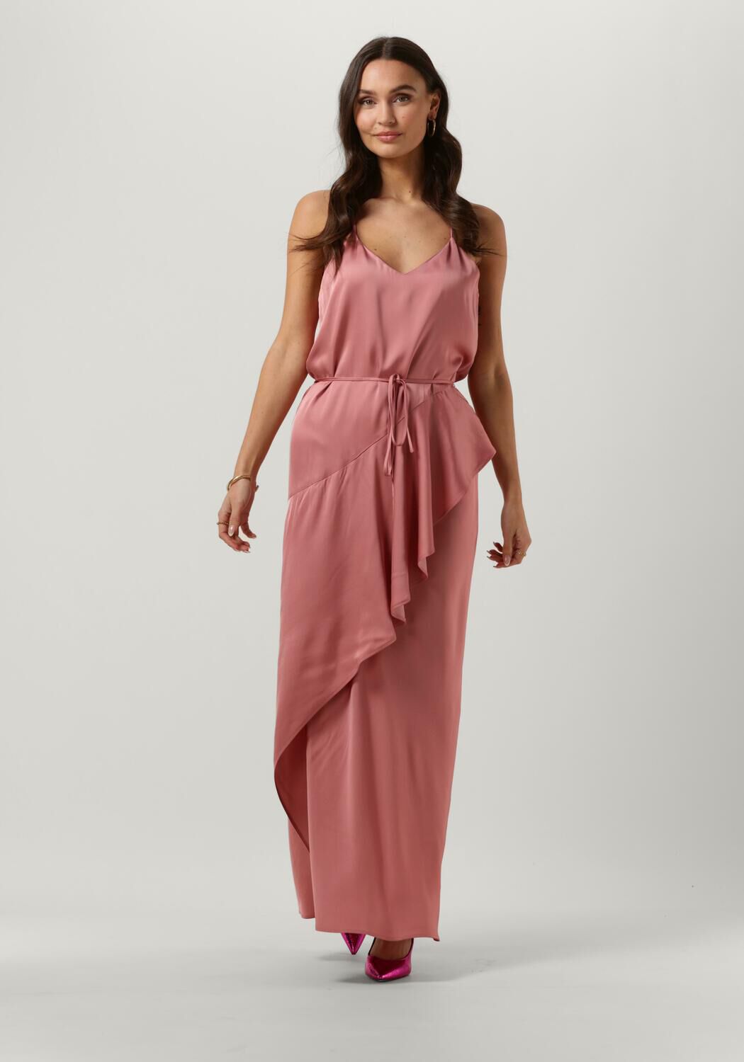 roze twinset milano maxi jurk 9812737 cpc