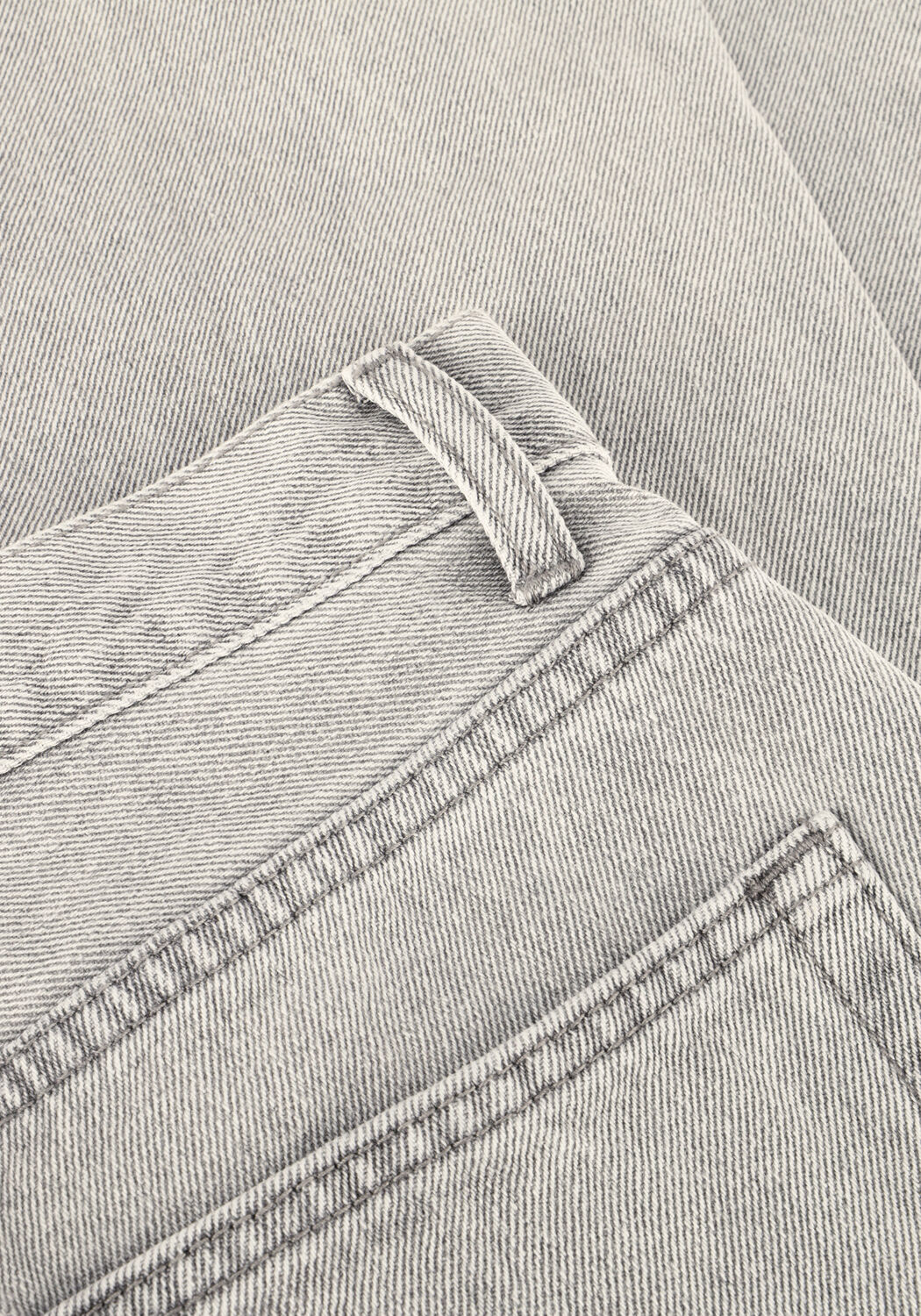 Grijze WITHBLACK Straight leg jeans WBLHAZEL GREY TURN UP JEANS - large