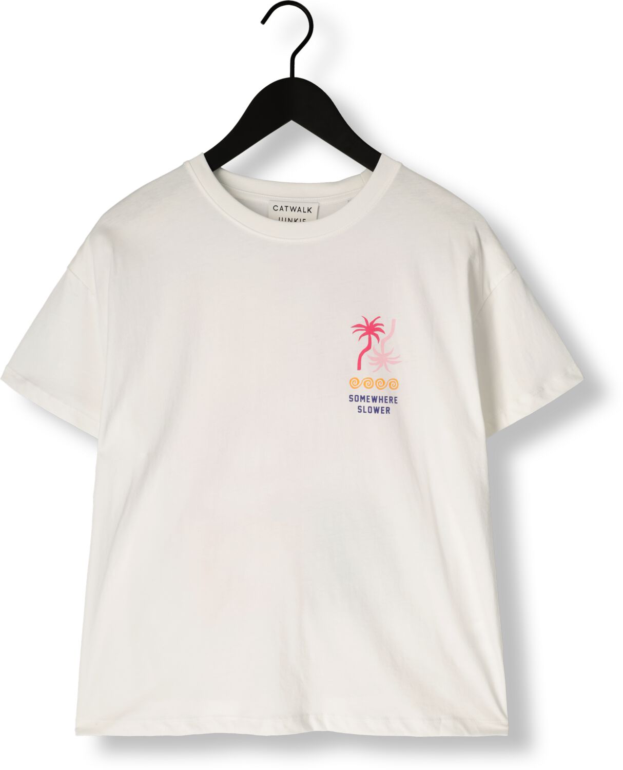 CATWALK JUNKIE Dames Tops & T-shirts Graphic Tshirt Wit