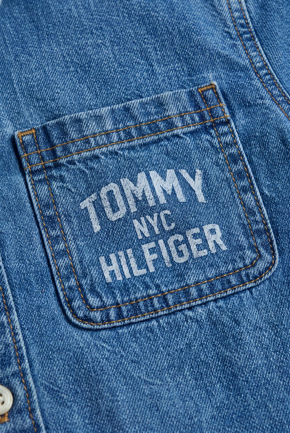 TOMMY HILFIGER Jongens Overhemden Denim Shirt Blauw