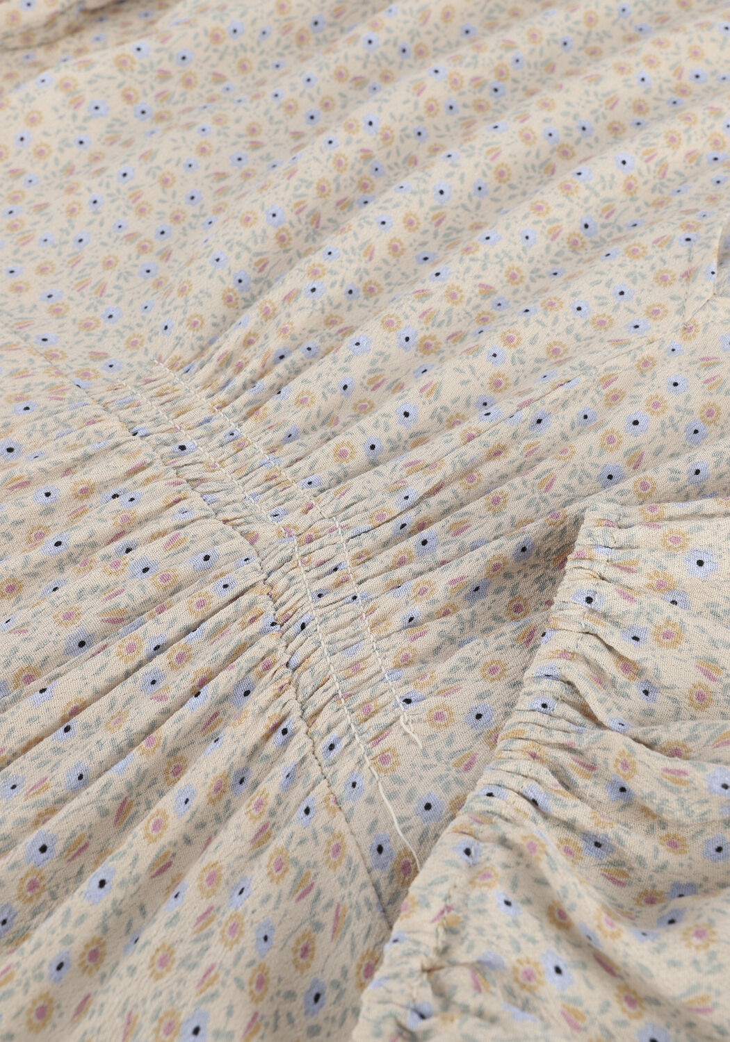 Beige MODSTR&Ouml;M Midi jurk RAVEN LONG PRINT DRESS - large