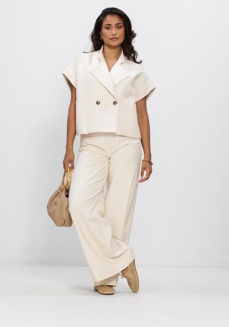 Ecru RUBY TUESDAY Wijde broek PAULY - large