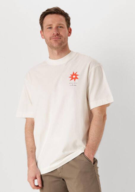 Beige SELECTED HOMME T-shirt SLHRELAXJAY LICENSE SS O-NECK TEE - large