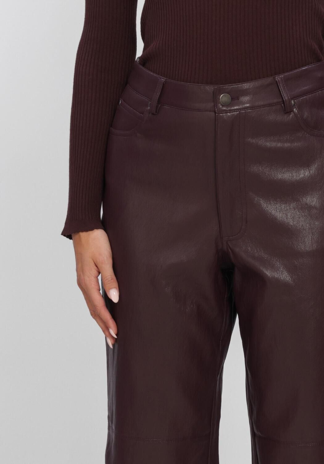 Bordeaux AAIKO Wijde broek RIANNE PU 689 - large