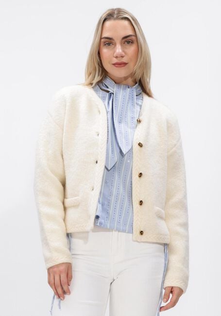 Creme DANTE6 Vest BETH BOUCLE CARDIGAN - large