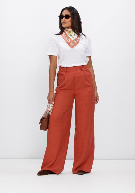 Witte SELECTED WOMEN T-shirt SLFESSENTIAL SS V-NECK TEE - large