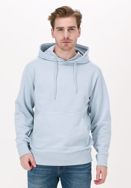 Lichtblauwe SELECTED HOMME Sweater SLHJASON380 HOOD SWEAT S NOOS - large