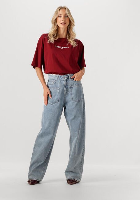 Bordeaux ALIX THE LABEL T-shirt LADIES KNITTED BASIC THE LABEL T-SHIRT - large