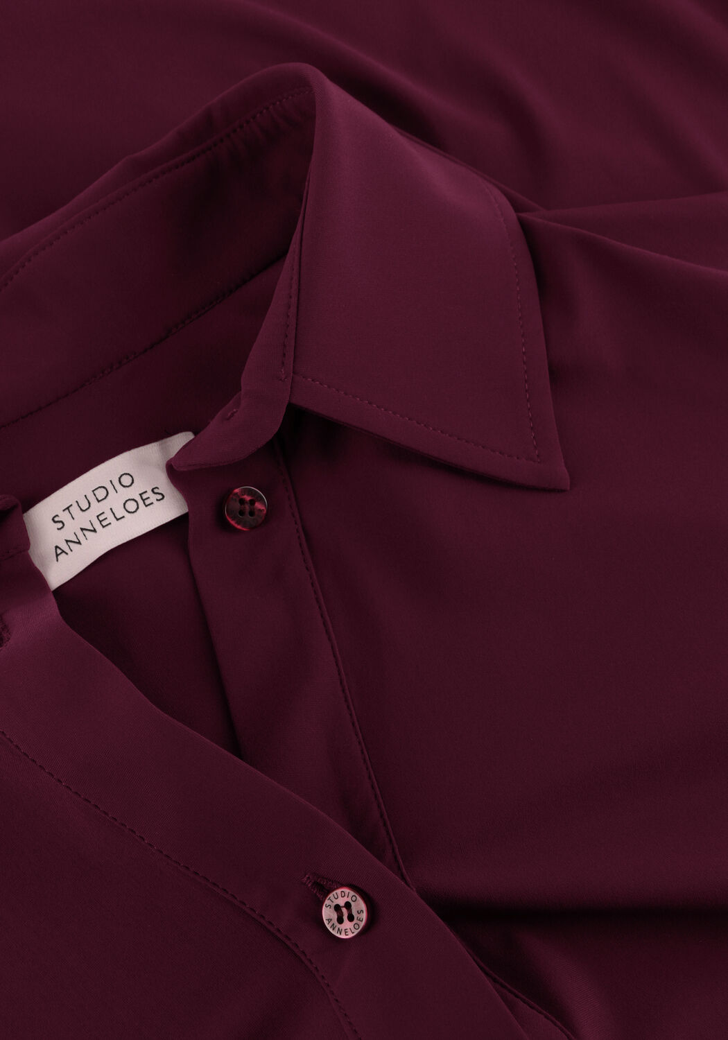 Bordeaux STUDIO ANNELOES Blouses Duna ruffle blouse - large