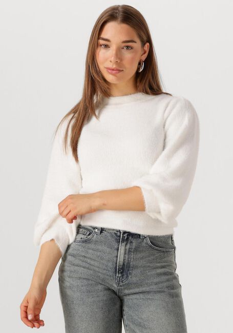 Witte CATWALK JUNKIE Trui FUZZY PUFF SLEEVE KNIT - large