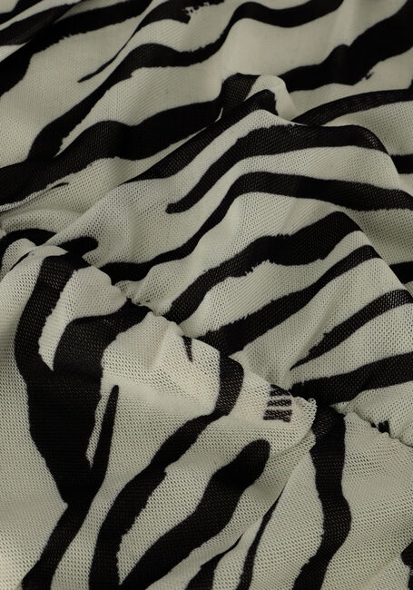 Zwarte NIK & NIK Mini jurk ZEBRA MESH DRESS - large