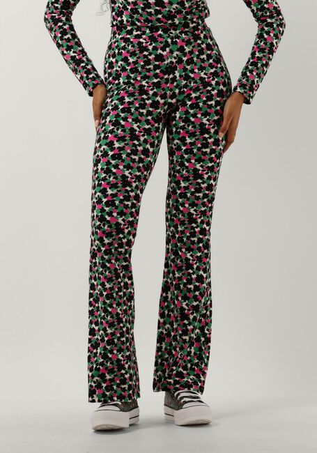 Multi COLOURFUL REBEL Flared broek CUTE FLOWER PEACHED EXTRA FLARE PANTS - large