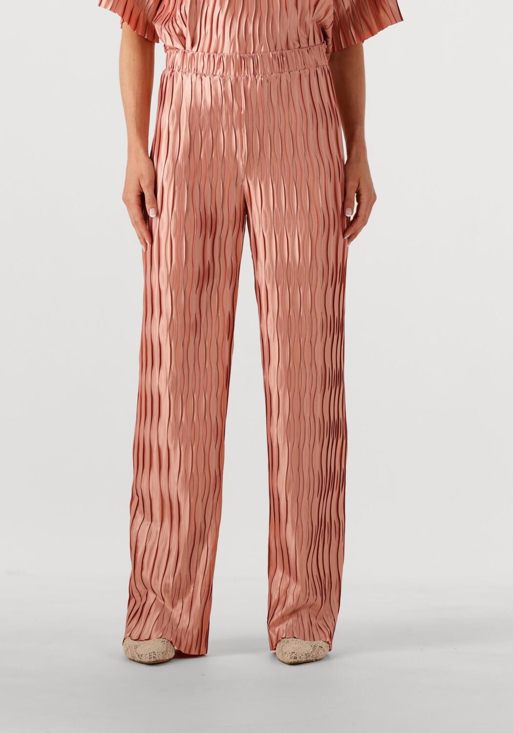 DANTE6 Dames Broeken Lilium Plisse Pants Lichtroze