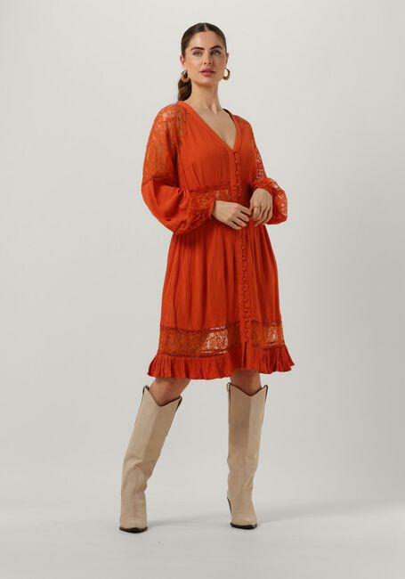 Oranje Y.A.S. Mini jurk YASMEZA LS DRESS S. - large