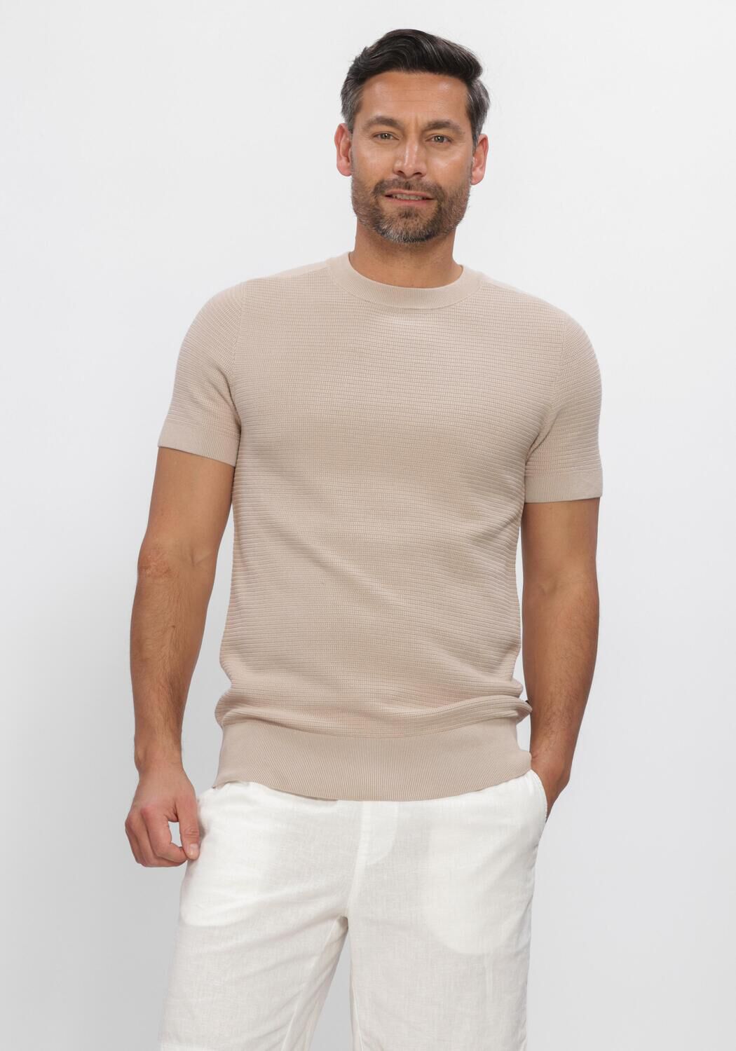 Beige SAINT STEVE T-shirt HEIN - large